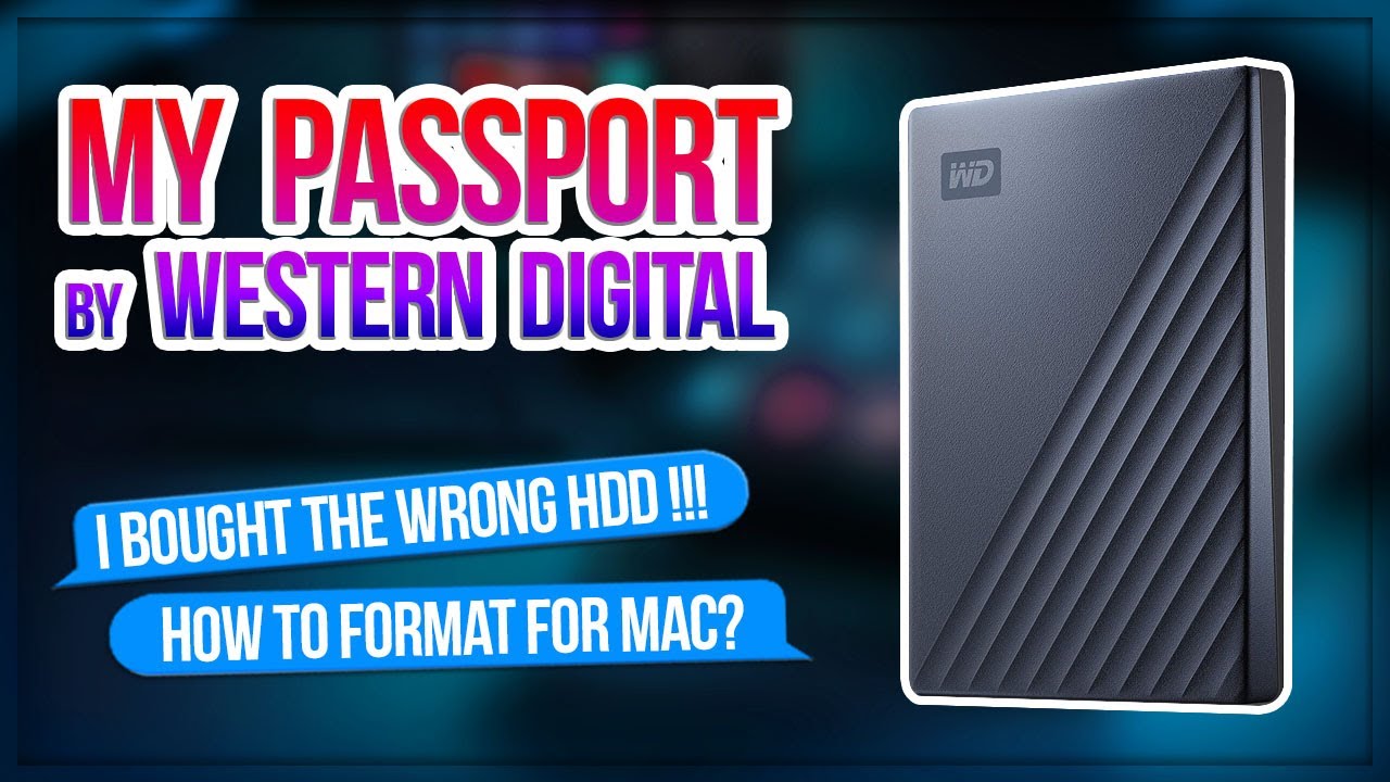 reformat a wd my passport external hard drive for mac